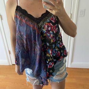 Flowy, floral free people tank top